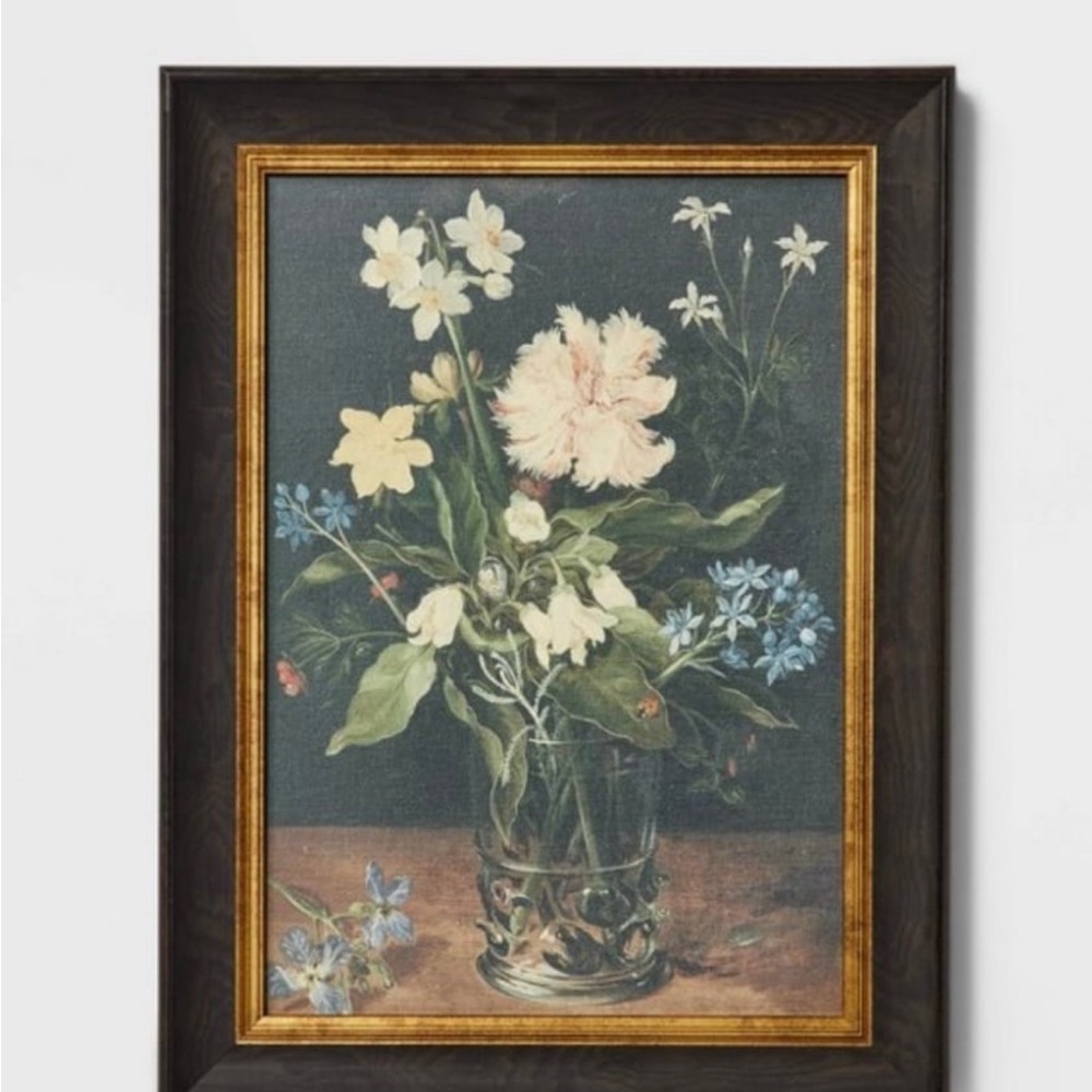 Threshold designed with Studio Mcgee Cotton Floral Canvas Framed Art
